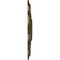 Ekena Millwork Deria Ceiling Medallion (Fits Canopies up to 6"), Hand-Painted Brass, 20 1/4"OD x 1 1/2"P CM20DRBRS - alternate 2